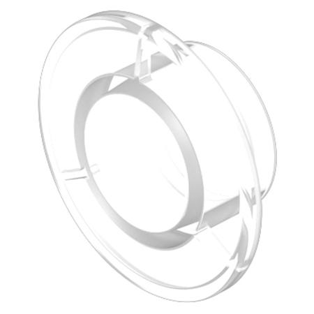 704.614.7 Indicator Lens Round Style, Transparent Colorless, 40 diameter