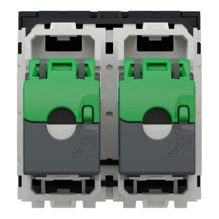 NU342654 Schneider Electric Anthracite, 2 Gang, New Unica