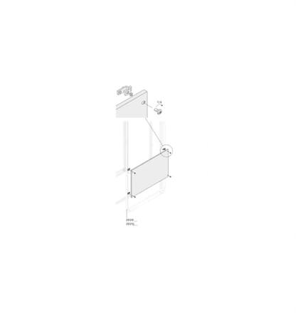 1STQ007507A0000 ABB PPFB Series RAL 7035 Light Grey Pickled Steel Sheet Blind Panel, 800mm H, 1m W, 1000mm L, for Use with PPFB8010