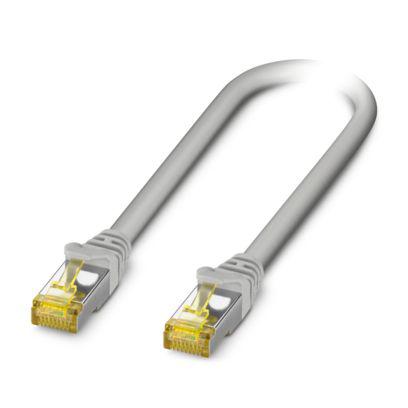 1472597 Phoenix Contact, 200mm Cat6a, Grey RJ45 to Male RJ45 Male, Shielded Shielded, Terminated LSZH Sheath