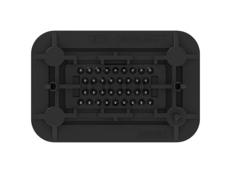 8-2388688-6 TE Connectivity, SUPERSEAL Automotive Connector Plug Black Panel Mount 34 Way, Through Hole Termination