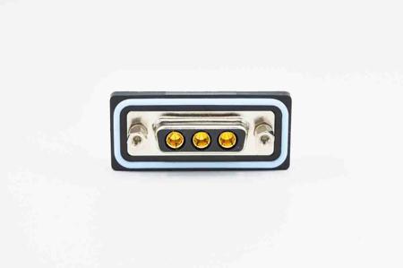 CDFS3W3103L211 Norcomp CDFS 3 Way Panel Mount Solder D-sub Connector Plug, 2.77mm Pitch, with 4-40 Screw Locks