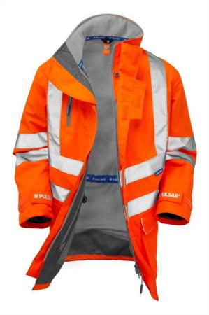 PR499-5XL PULSAR PR499 Orange Unisex Hi Vis Winter Jacket, XXXXXL