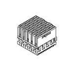 170390-1002 Molex 1.9mm Pitch Connector Backplane Connector, Receptacle, Vertical, 12 Column, 12 Row, 144 Way, 170390