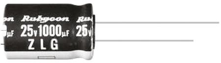 35ZL220MEFC8X16 Rubycon 220μF Aluminium Electrolytic Capacitor 35V dc, Radial, Through Hole -