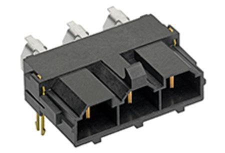 428202213 Molex Mini-Fit Sr Series Right Angle Through Hole PCB Header, 2 Contact(s), 10 mm Pitch, 1 Row, Shrouded