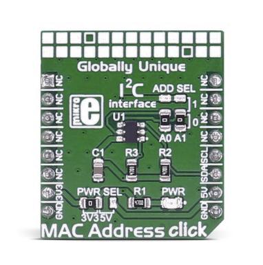 MIKROE-2733 MikroElektronika , MAC Address Click mikroBus Click Board