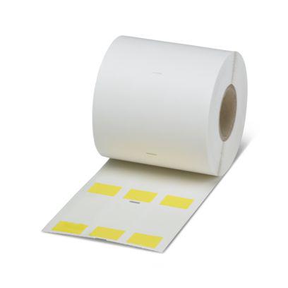 0830819 Phoenix Contact WML HF Adhesive Cable Label, Yellow, Pre-printed "Unlabeled", 6.1 → 14.2mm Cable, for
