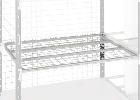ZANIVSUPGRIL1050A Manorga RAL 7035 Light Grey Sheet Steel Storage Rack System Shelving System x 1000mm