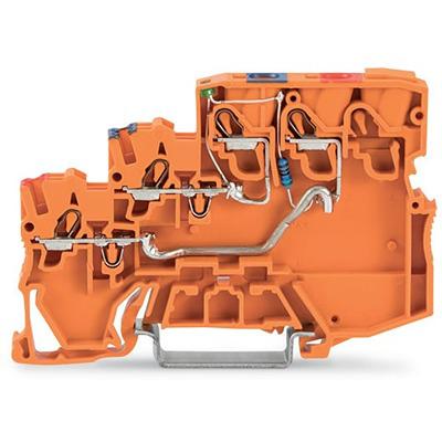 2000-5352-1102-953 WAGO2000-5352/1102-953 TOPJOB S Series DIN Rail Terminal Block, 1mm², 3-Level, Push-In Cage Clamp Termination