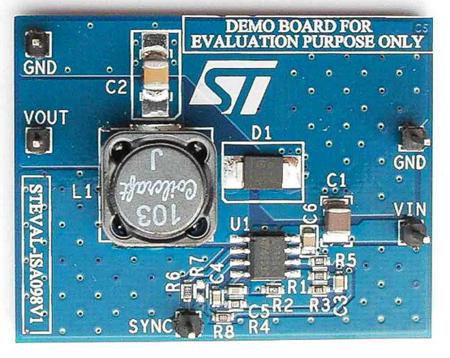 STEVAL-ISA098V1 STMicroelectronics Demonstration Board Power Supply for L7985A for Step-Down Switching Power Supply