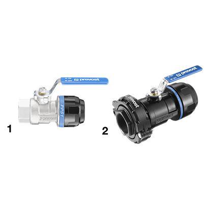 PPS1-RSIF5049 PREVOST Aluminium 1.5 in Fitting, 50mm outside diameter