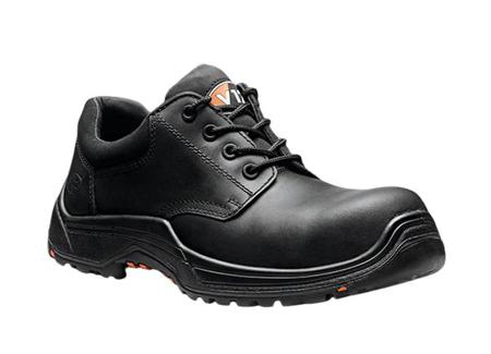 VR608-01-11 V12 Footwear VR608.01/11, Bison Women's Black Toe Capped Safety Shoes, UK 11, EU 46