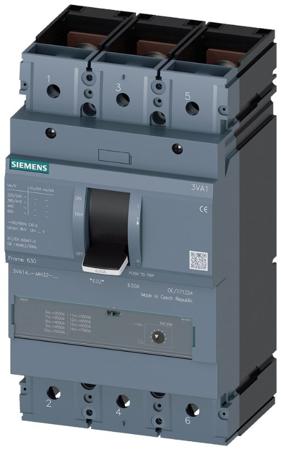 3VA1440-5MH32-0AA0 Siemens, SENTRON MCCB 3P 400A, Breaking Capacity 55 kA, Fixed Mount