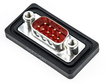 FWDF09P / 1731100114 FCT from Molex FWD 9 Way Panel Mount D-sub Connector Plug