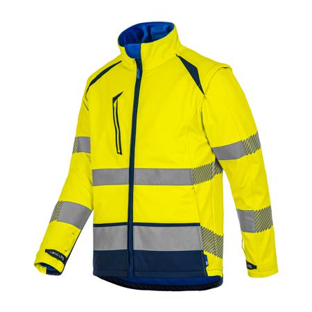 BLOUSLGH01JM3L T2S BLOUSLGH01 Yellow/Navy Unisex Hi Vis Softshell, XXXL