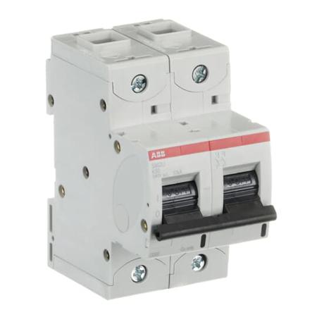 2CCS862017R0577 ABB S800U MCB, 2P, 50A Curve K, 240V AC, 50 kA Breaking Capacity