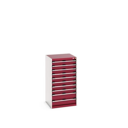 40019075-24V Bott 10 Cabinet, Steel, 1200mm x 650mm x 650mm, Red