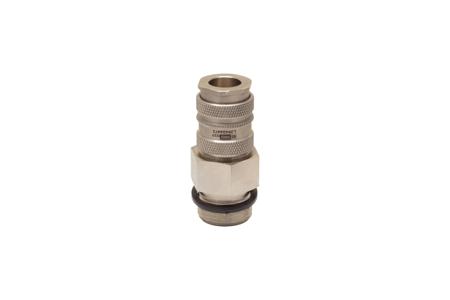 667-2049 RS PRO Brass, Steel Female Pneumatic Quick Connect Coupling, G 1/4 Male Threaded