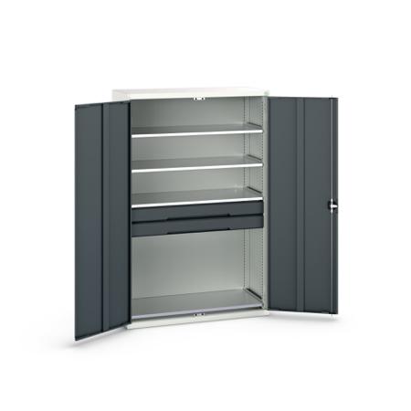 16926654.19 Bott 2 Door, 2 Drawer Sheet Steel Cupboard, 1300 x 550 x 2000mm