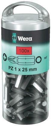 05072440001-851-1-Z--100xPH1-25--DIY-Box 100 pieces Driver Bit, Phillips Driver Bit, PH1
