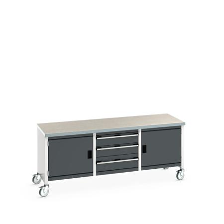 41002126-19V Bott 41002126.19V Portable Sheet Steel Workbench, 840mm x 750mm x 2000mm