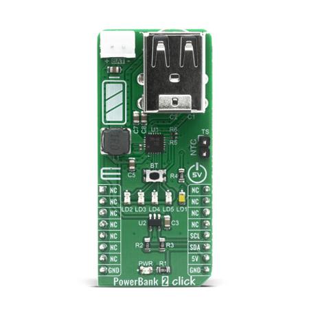 MIKROE-4116 MikroElektronika PowerBank Click Power Management for RT9480 for RT9480