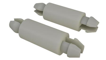 304-193 RS PRO Nylon Support Dual Lock for 3.2mm PCB Hole