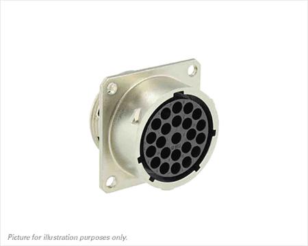 UT001823SH Souriau Sunbank by Eaton Circular Connector, 23 Contacts, Flange, Standard Connector, Plug, Female, IP68, IP69K, UT0