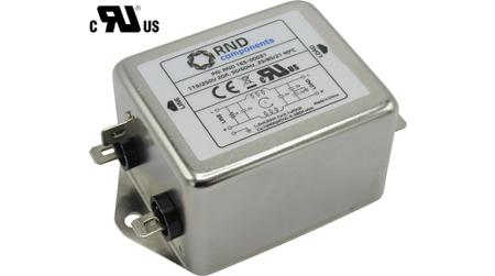 RND-165-00031 RND, RND 165 20A 250 V 50Hz, Chassis Mount EMI Filter, Quick Connect, Single Phase