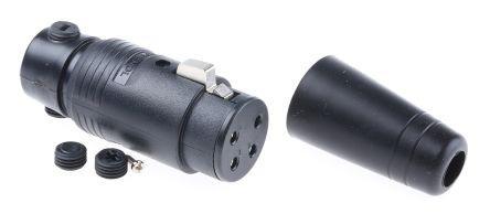 449-168 RS Pro Cable Mount Loudspeaker Connector Socket, 4 Way, 20A