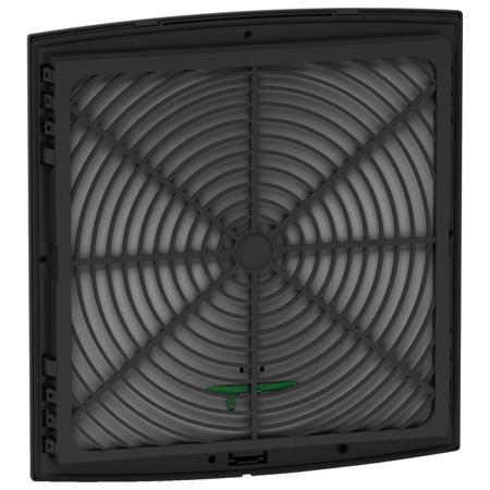 NSYCAG291DG Schneider Electric ClimaSys Series RAL 9005 Ventilation Grille, 148 mm Dia., 268mm H, 18mm D, 148mm W, For Use With
