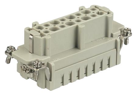 09332162702 HARTING Heavy Duty Power Connector Insert, 16A, Female, Han E HMC Series, 16 Contacts