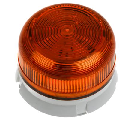 QBS-0018 Xenon, Flashing Beacon Flashguard Xenon Series, Amber, Surface Mount, 230 V ac