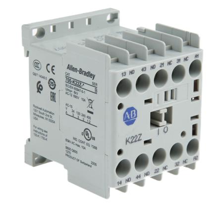 700-K22Z-KF Allen Bradley 700 Series 700K Contactor, 230 V ac Coil, 4-Pole, 10 A, 2NC, 690 V ac