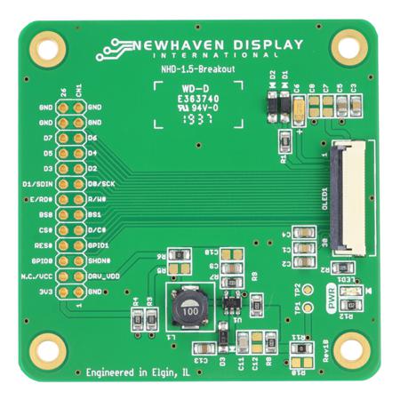 NHD-1.5-Breakout NEWHAVEN DISPLAY INTERNATIONAL Breakout Board For 1.5 inch Color OLED Glass