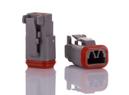 DT06-2S Deutsch DT Series, 1 Row 2 Way Plug Connector