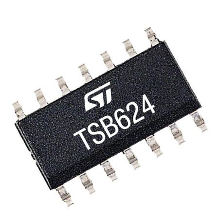 TSB624IDT  STMicroelectronics, Operational Amplifier, 1.7 MHz, 14-Pin 40 V SOT-23-5