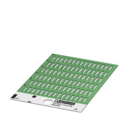 0829292 Phoenix Contact US-WMT Cable Binder Cable Marker, Green, Pre-printed "Unlabeled", 0.6 → 50mm Cable, for