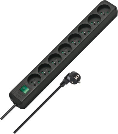 1159301018 brennenstuhl 3m 8 Socket 2P+T Extension Lead, 230 V, IP20