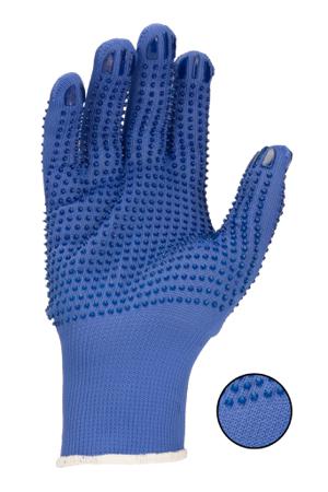 G798-07 RS PRO Blue Polyester General Purpose Gloves, Size 7, Small, PVC dots Coating