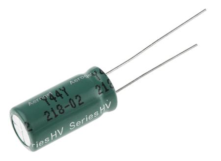 HV1020-2R7505-R Eaton 5F Supercapacitor -10 → +30% Tolerance 2.7V dc, Through Hole