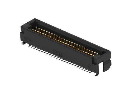 294139-E ERNI ERNI MicroCon Series Vertical Surface Mount PCB Header, 50 Contact(s), 0.8mm Pitch, 2 Row(s), Shrouded