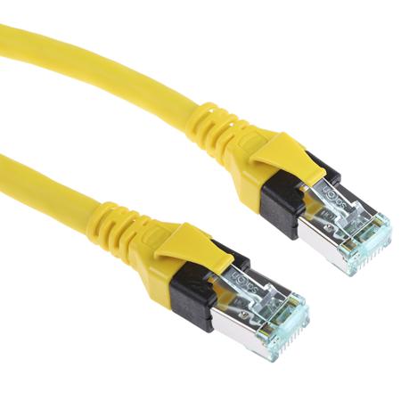 09474747115 HARTING, 5m Cat6, Yellow RJ45 to Male RJ45 Male, SF/UTP Shielded, Terminated PUR Sheath