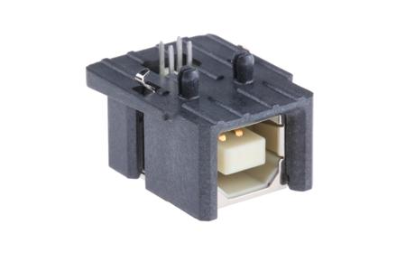 09455411900 HARTING Right Angle, Through Hole, Socket- Single Port Type B 2.0 USB Connector