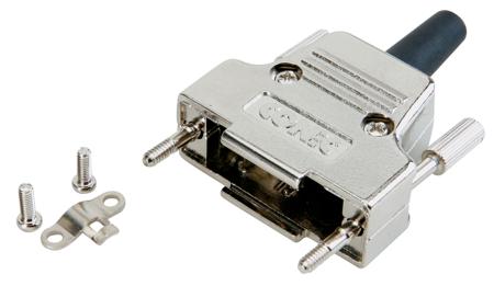 165X17309X CONEC 165X Series GD-Zn D Sub Backshell, 9 Way, Strain Relief