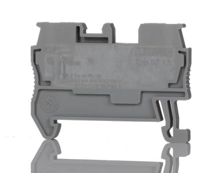 3031076 Phoenix Contact  ST 1.5 Series Grey, 0.08 → 1.5mm², Single-Level, Spring Clamp Termination, ATEX, IECEx