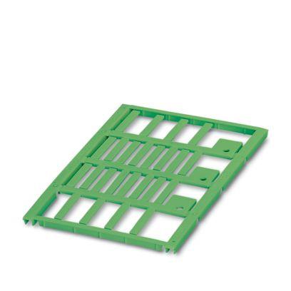 0824121 Phoenix Contact UC-WMT Insert Cable Marker, Green, Pre-printed "Unlabeled", 1.5 → 35mm Cable, for Conductors,