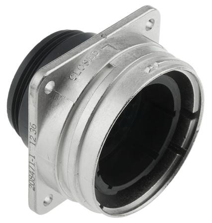 208471-1 TE Connectivity, 37 Pole Panel Mount Connector Socket, with Male Contacts
