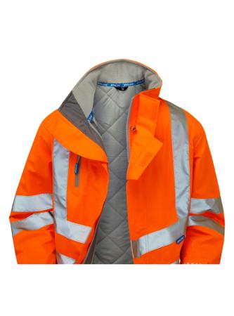 PR502-3XL Praybourne PR502 Orange Hi Vis Jacket, 3XL
